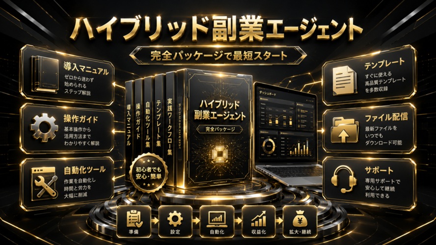 ChatGPTやClaudeと何が違う？ハイブリッド副業エージェントシステムの「エージェントAI」を機能から読み解く